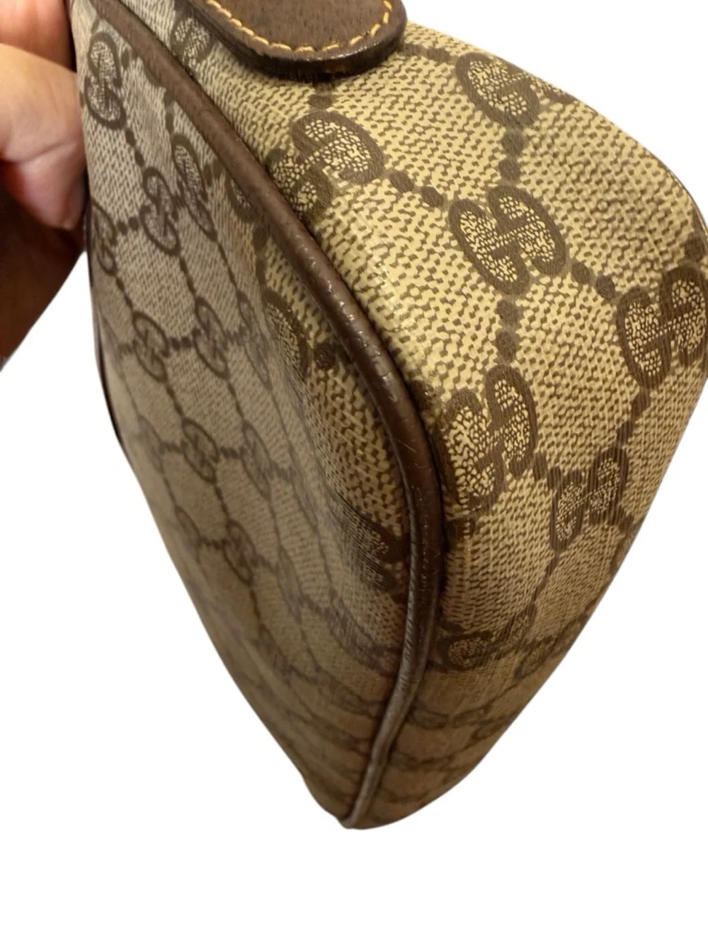 Vintage Gucci Brown GG Supreme Canvas Crossbody Bag - Picture 8 of 16